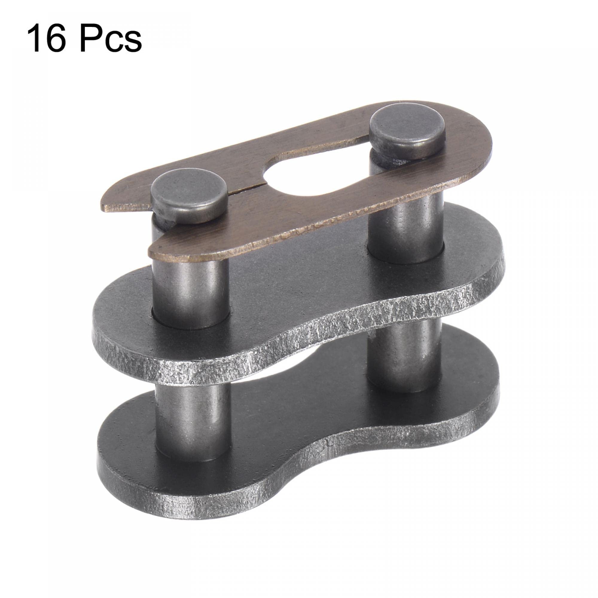 uxcell 16Pcs #60 Chain Master Connector Link Roller, 3/4" Pi -3
