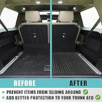 Vista 5 de BestEvMod para Rivian R1S - Tapete de maletero todo clima, accesorios de protección, forro de carga 3D de material TPE compatible con Rivian R1S