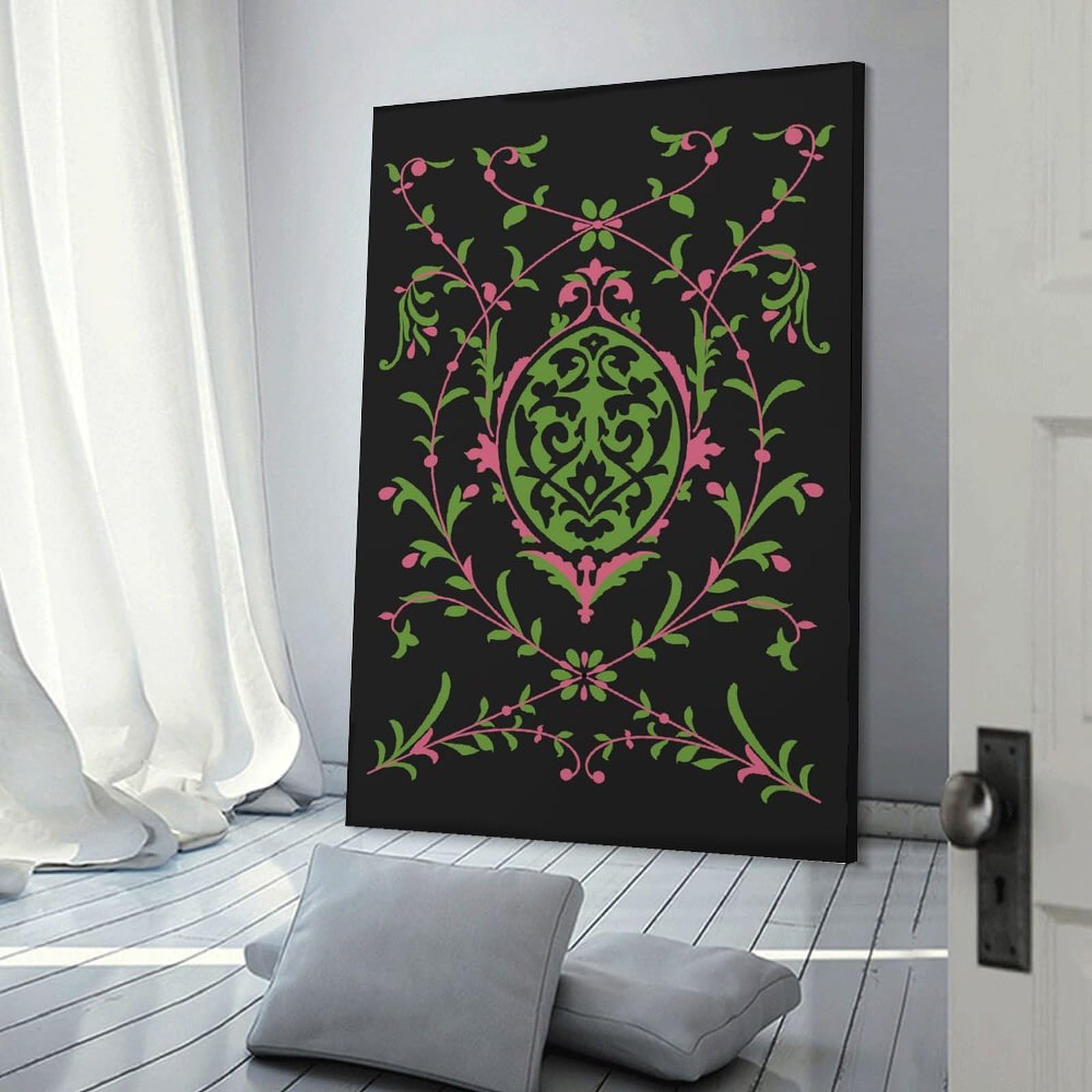 Junmoney Flower Folly No6 Wall Decor Canvas Print 20x30inch(50x75cm), for Lounge Decor, Bedroom Walls Or Flats, Canvas Styling for A Polished Room Look