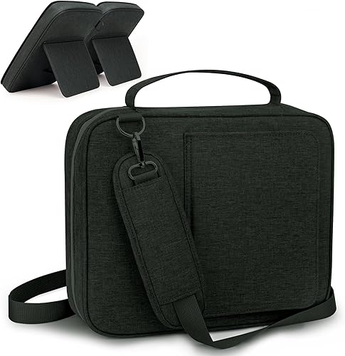 Fundas para la Biblia para hombres y mujeres, funda de la Biblia con soporte para libros, bolsa de Biblia con asa, cremallera y múltiples bolsillos