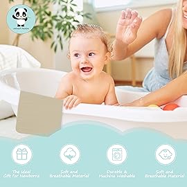 HIPHOP PANDA 10 Pack 6-Layers Muslin Burp Cloths Large - Durable 100% Cotton - Extra Absorbent and Soft Boys & Girls Rags for Newborn Registry (Ivory+Brown+Green+Grey+Slate, 20 X10)