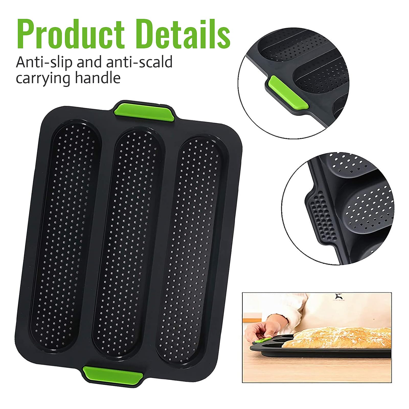 SNSYGN Baguette Baking Tray - Image 3