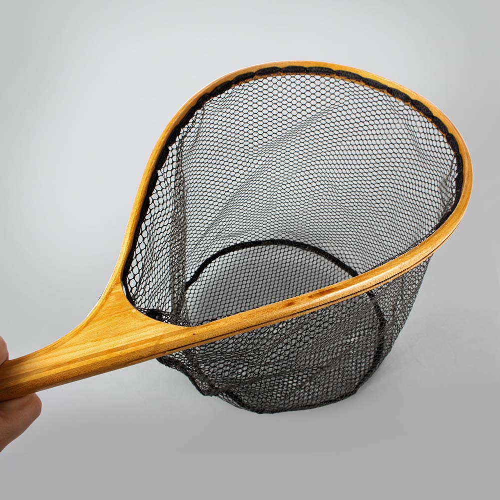 トチ縮杢　内径縦55cm ランディングネット 栃縮み杢のデッカいの : Goose factor