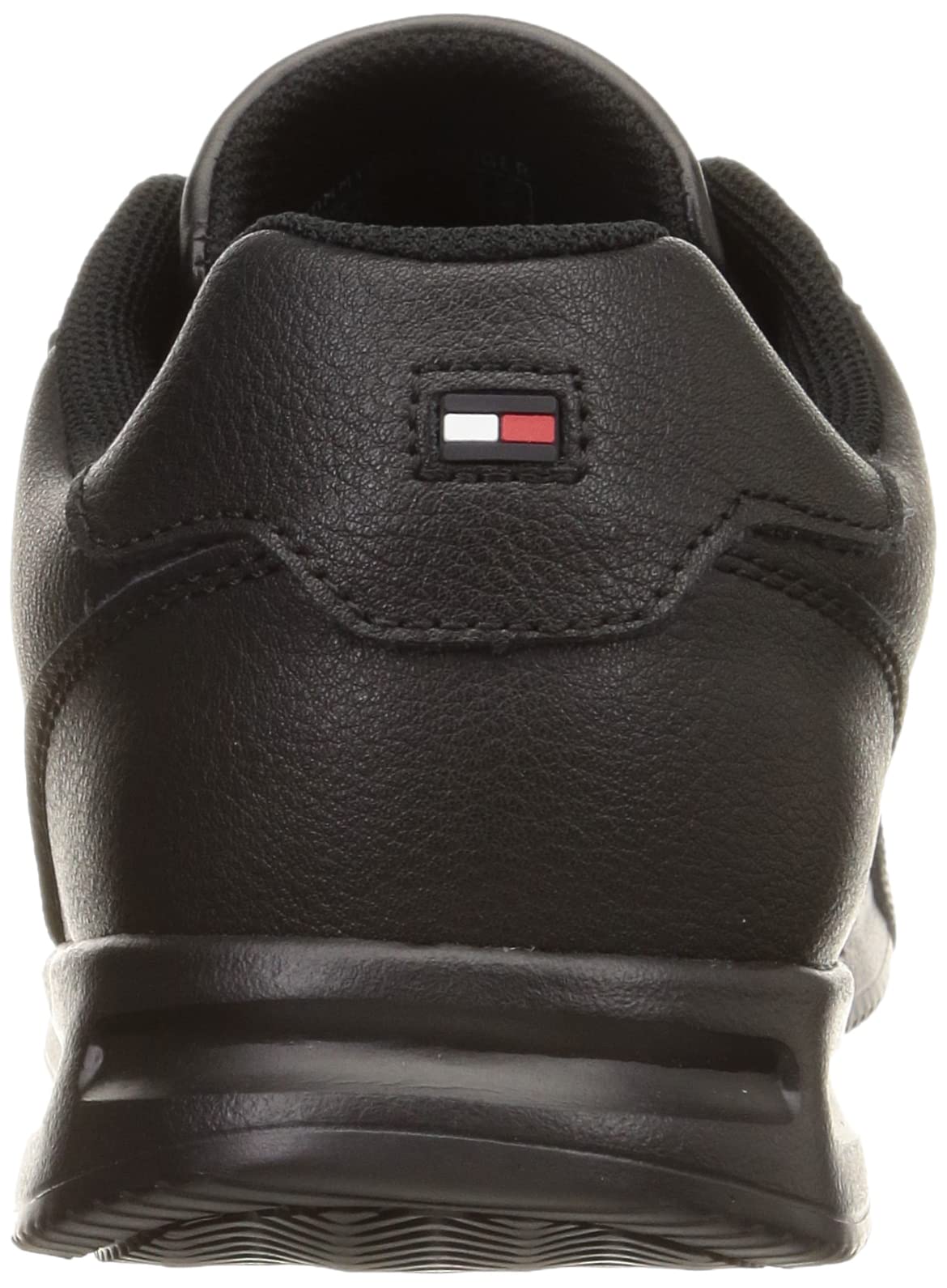 Tommy Hilfiger Herren Low Lightweight Leder Sneaker, Schwarz, 40 EU – Ansicht 3