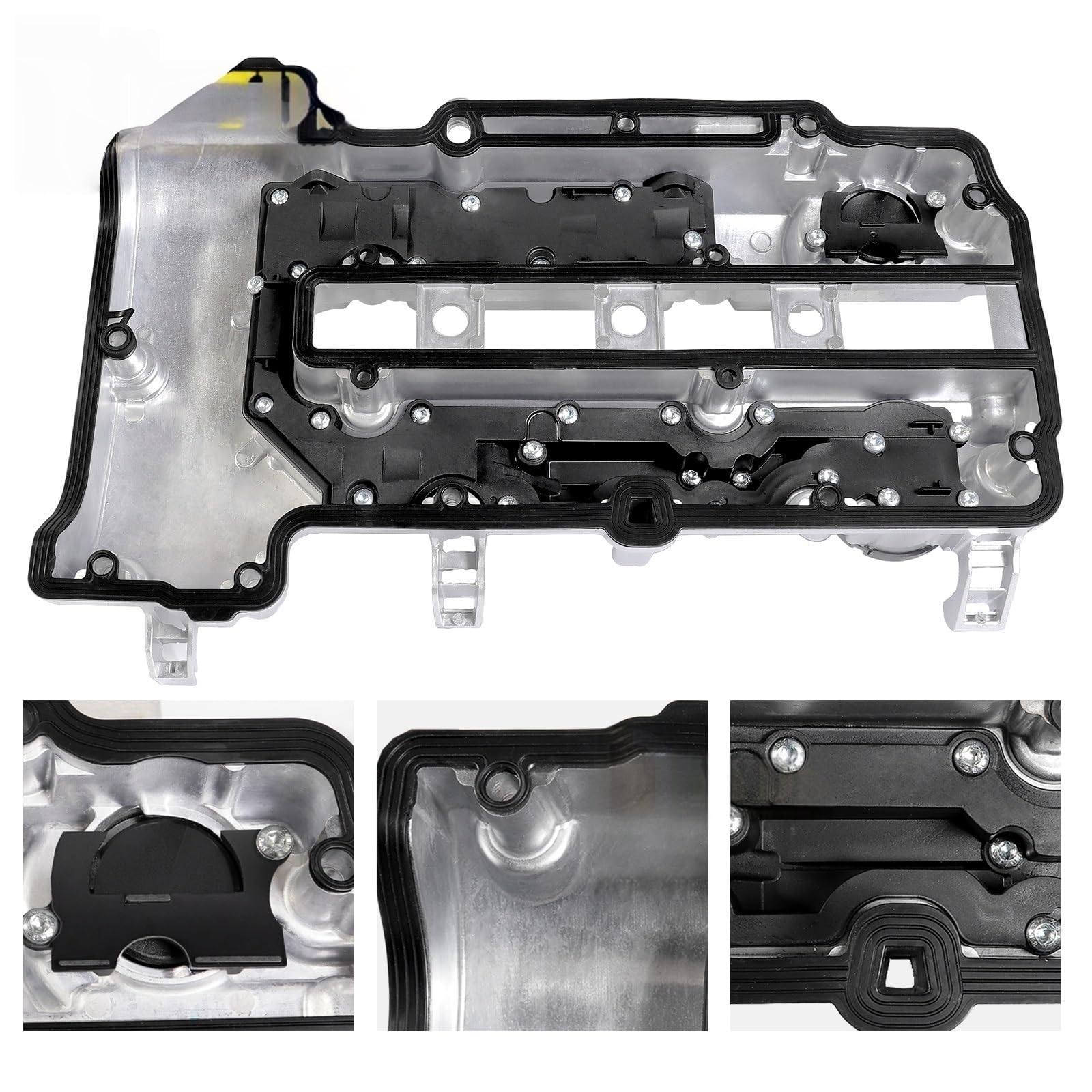 Aluminiowe śruby pokrywy zaworu silnika i uszczelka 25198498 25198874 do Astra J dla Cruze 1.2 .4L Pokrywa zaworu głowicy cylindra