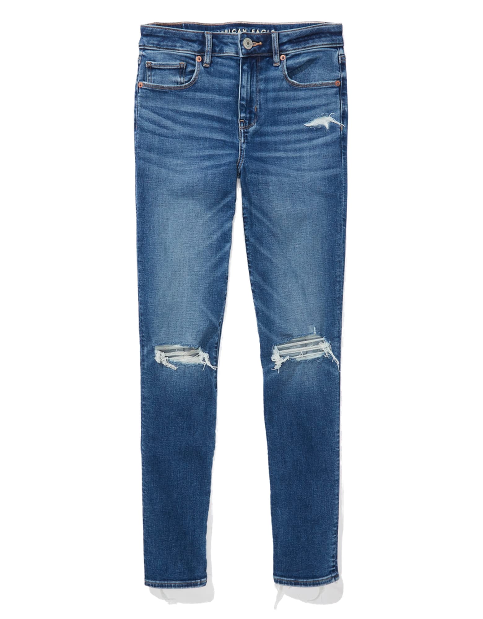 American Eagle Women U-0432-3407-437 Ripped High-Waisted Skinny Jean