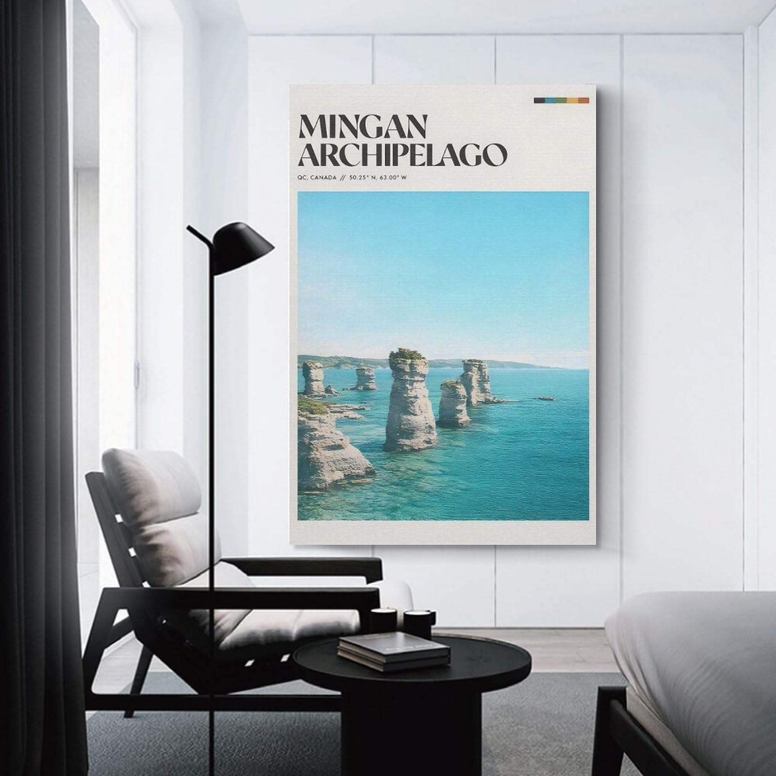 Junmoney Mingan Archipelago Home Decor Wall Art, 24x36inch(60x90cm), for New Homes, Bedrooms Or Workspaces, Gift Idea for Housewarming And Birthdays