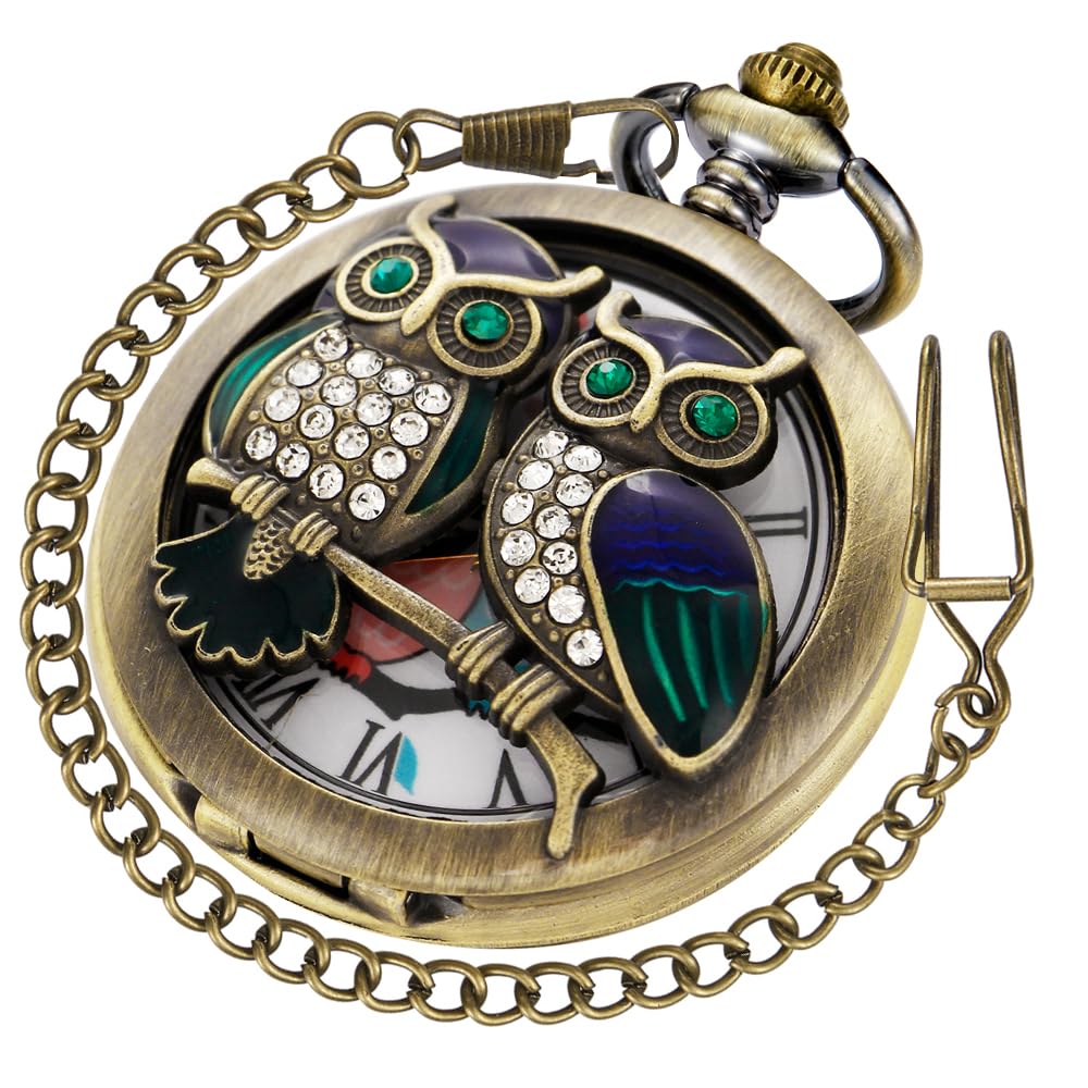 Tiong Exquisite Round Quartz Pocket Watch Girls Women Best Giftsfor Valentines Day, bronze 1 (B0BTLRJV7F) Amazon Price History, Amazon Price Tracker