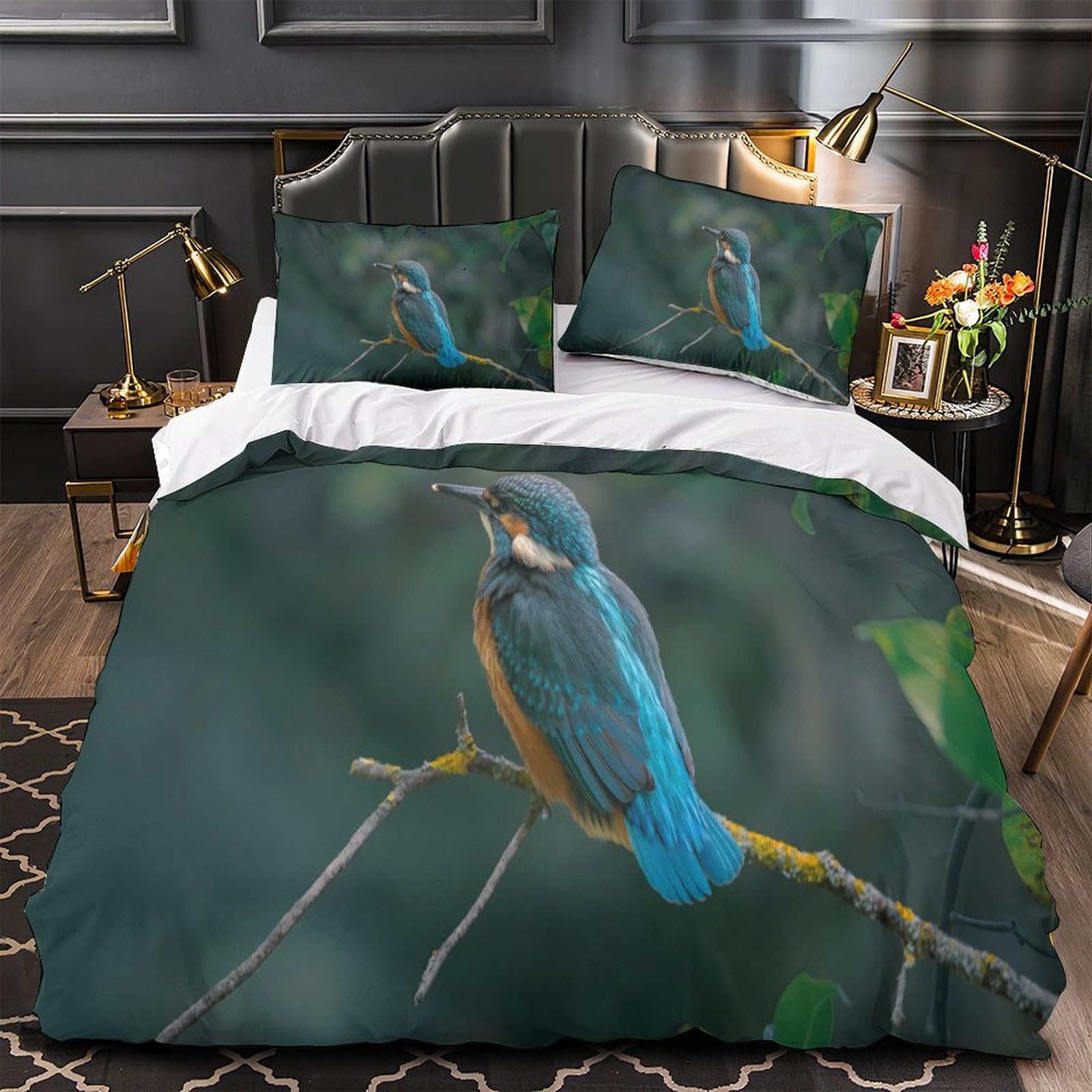 Housse de couette martin-pêcheur imprimé 3D pour transformer votre chambre