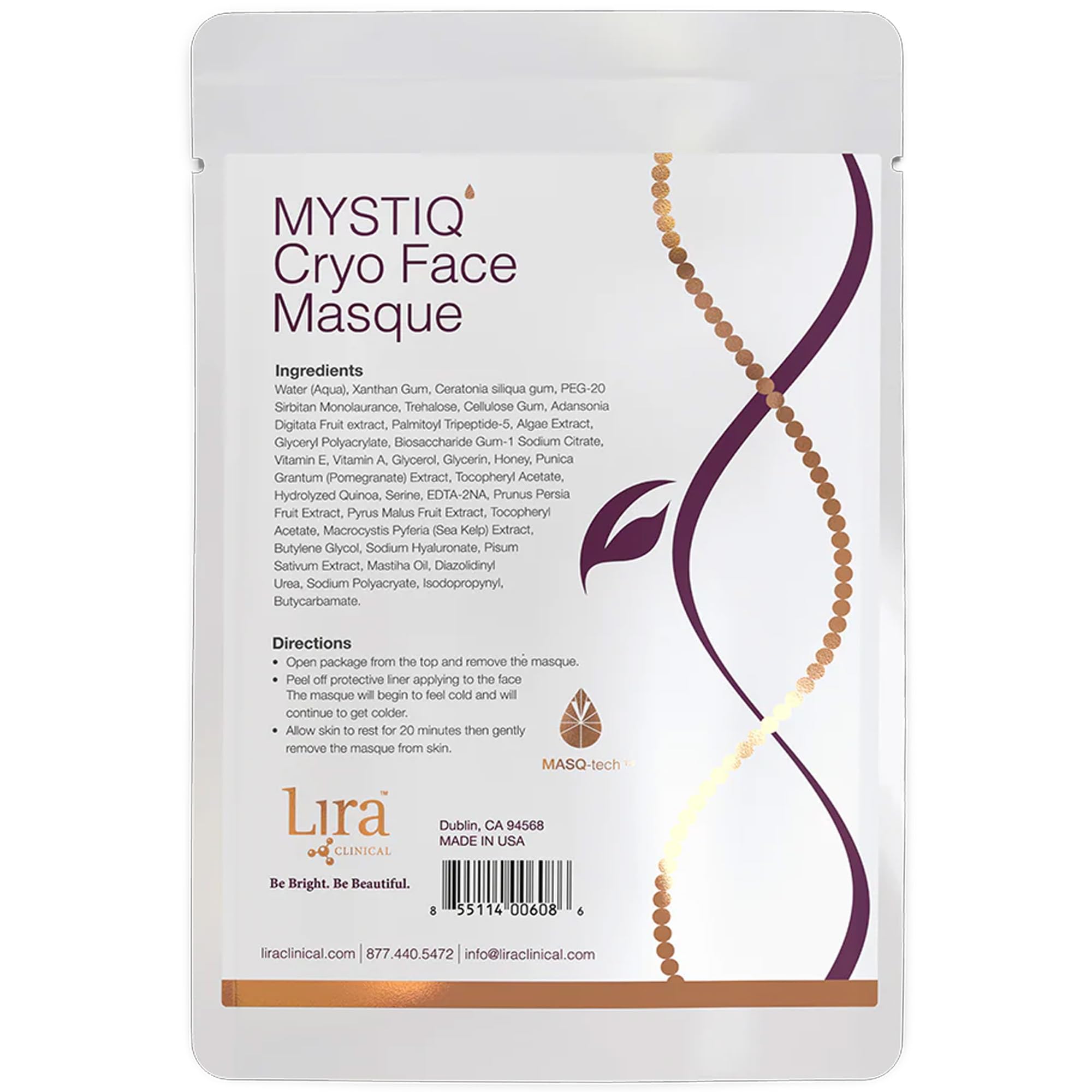 Amazon.com: Lira Clinical MYSTIQ Cryo Masque - Face Cooling Mask