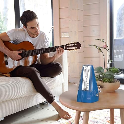 Miniatura 29 de Metrónomo mecánico de madera granulada sonido fuerte/alta precisión/no necesita baterías/para piano/guitarra/violín/tambor y otros instrumentos