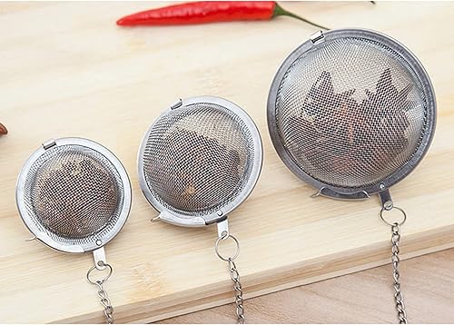 Miniatura 3 de Infusor de té de 2 piezas, colador de té mejorado de 3.5 pulgadas, infusores de té de primera calidad para té suelto, té más pronunciado, bola de té