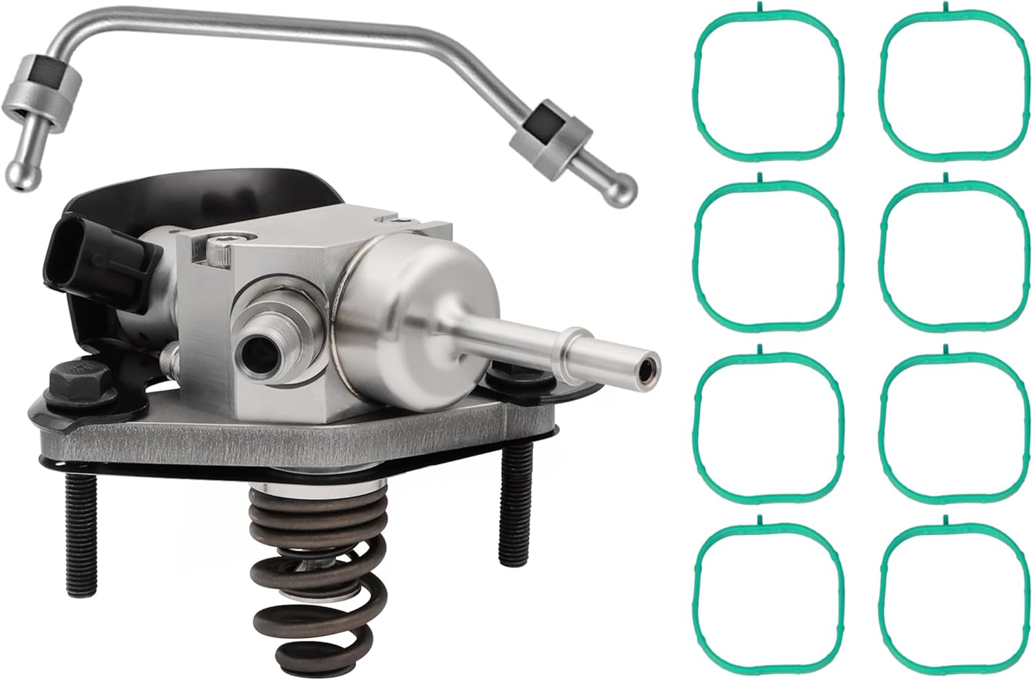12688606 12697966 GDI High Pressure Fuel Pump Kit Include 12626354 Intake Manifold Gaskets with 12677004 Intermediate Fuel Feed Pipe Compatible with Chevy Tahoe Silverado GMC Cadillac 2014-2020