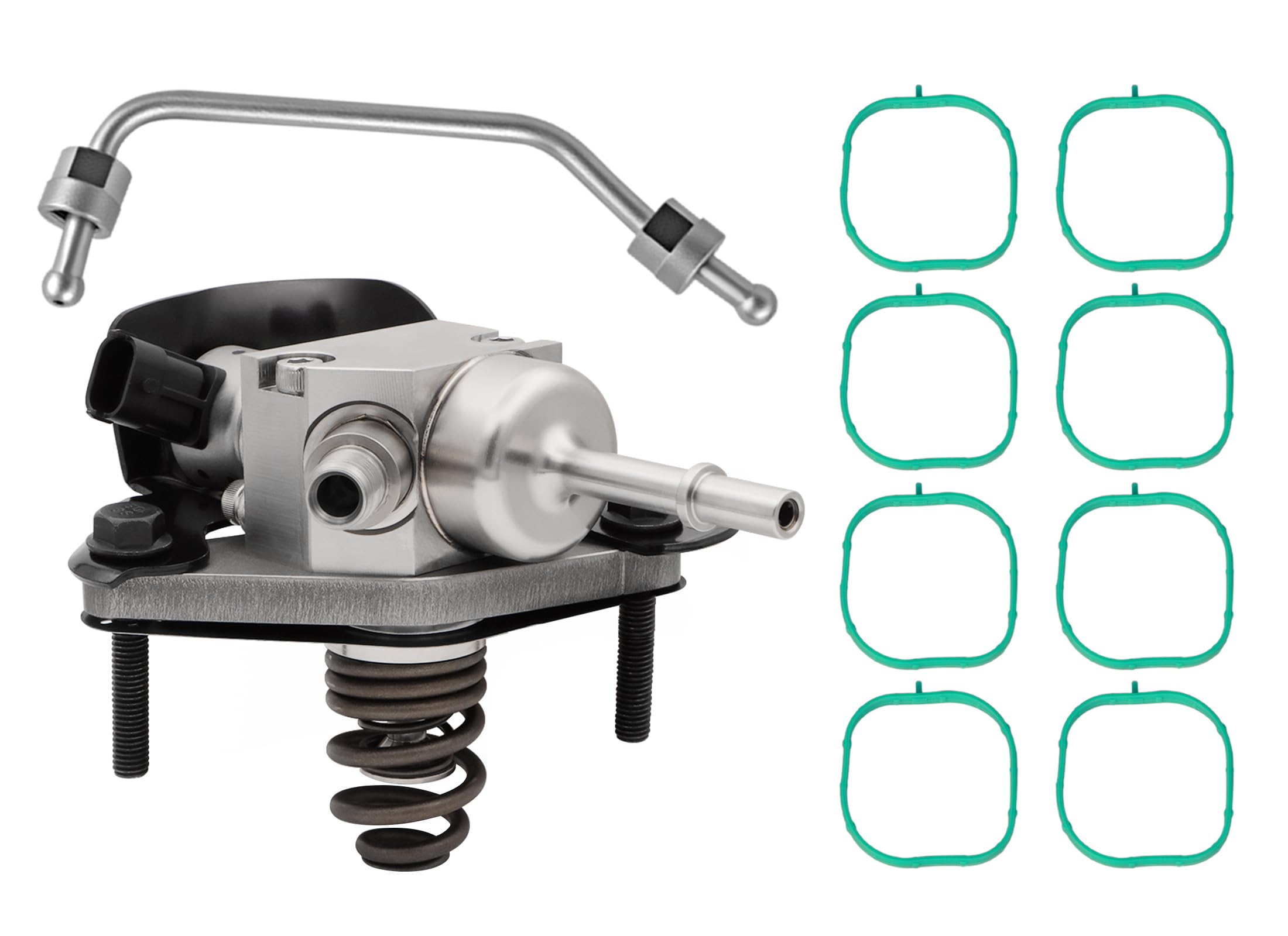 Photo 1 of 12688606 12697966 GDI High Pressure Fuel Pump Kit Include Compatible with Chevy Tahoe Silverado GMC Cadillac 2014-2020, wtih 12626354 Intake Manifold Gaskets 12677004 Intermediate Fuel Feed Pipe