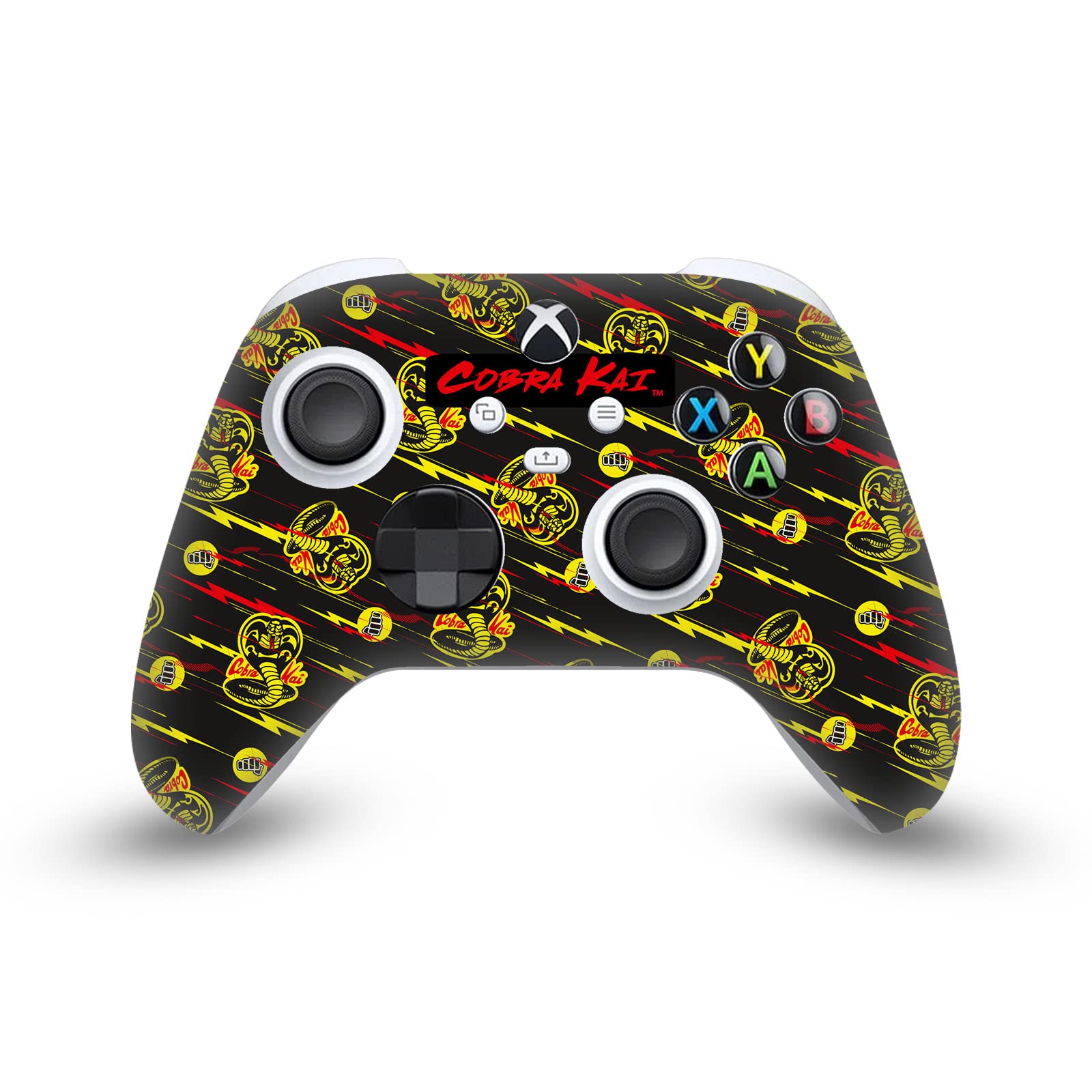 Head Case Designs Sous Licence Officielle Cobra Kai Logos mixtes Iconique Enveloppement De Console De Jeu Et Skins Pour Manette compatible avec Xbox Series S Console & Controller Bundle
