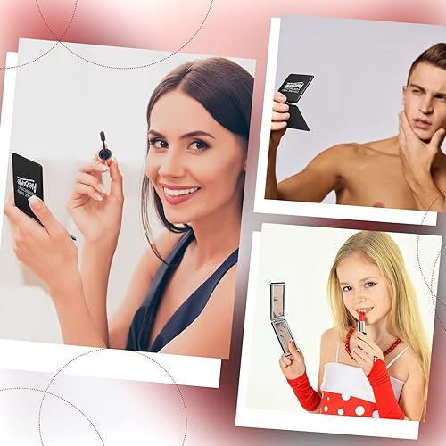 Miniatura 6 de 10 piezas de regalo de agradecimiento espejo compacto 1x2x espejo de maquillaje con aumento de agradecimiento para mujeres empleados espejo de