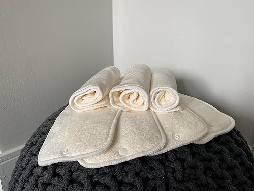 Miniatura 5 de Paquete de 7 insertos con broche, reutilizables y absorbentes, perfectos para cualquier pañal. Nora's Nursery