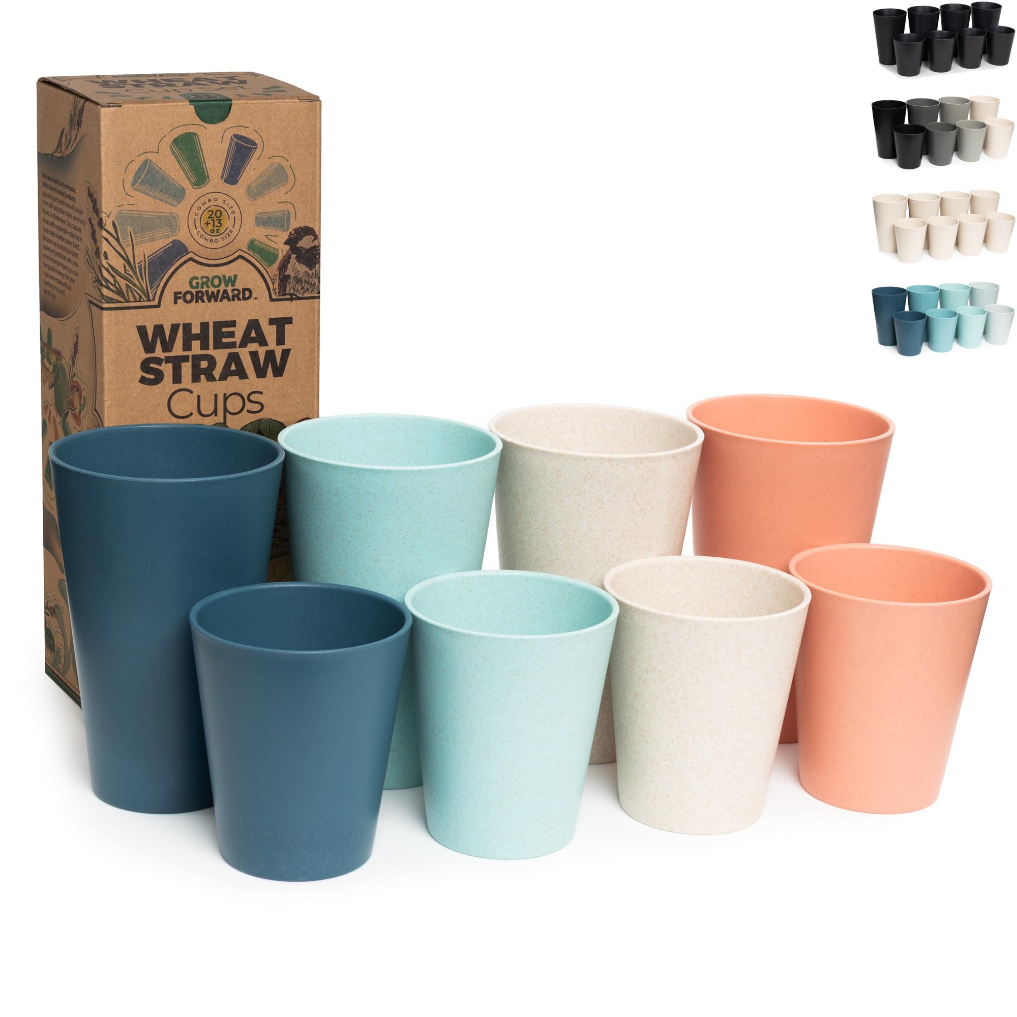 Grow Forward Premium Wheat Straw Cups