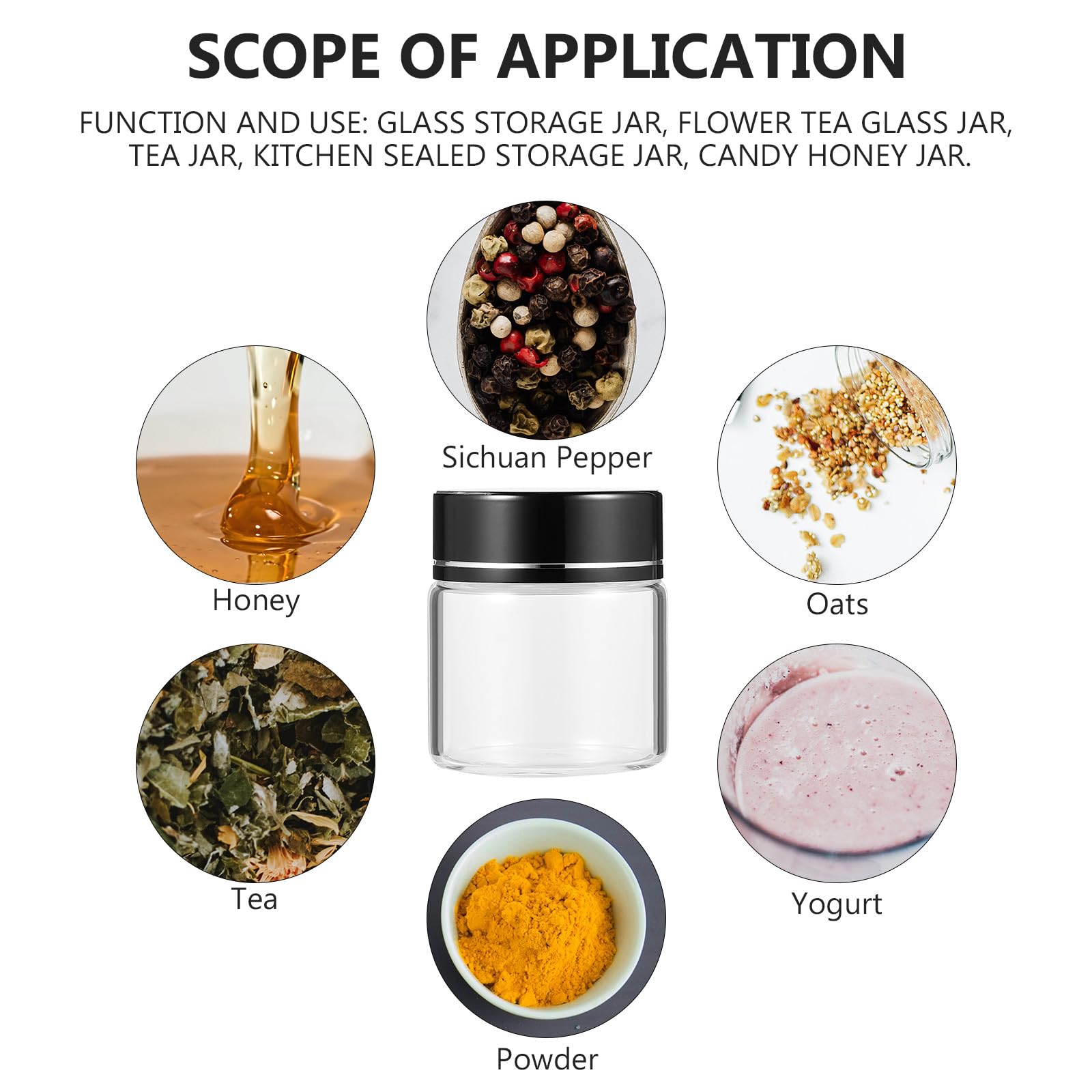 Alipis Botellas Pequeñas de Vidrio Tapa de Rosca, 20 Frascos Transparentes de 25 Ml para Dispensar Miel y Cápsulas, Ideales para Uso en Cocina y Salud