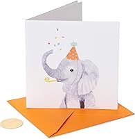 Vista 5 de Papyrus Tarjetas de cumpleaños para niños, erizo y elefante (2 unidades)
