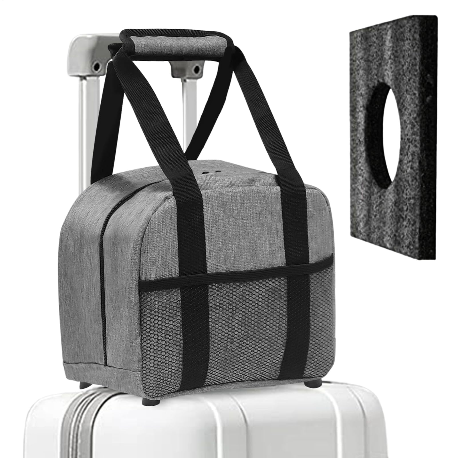 Bowlingtasche mit einzelnem Ball – Design mit Netztasche, Bowlingtasche mit einzelnem Ball, Brsa mit Netztasche | kompakte gepolsterte Tasche, elegantes und langlebiges Accessoire, für den Transport