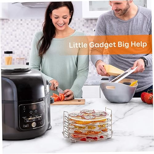 Miniatura 4 de Cabilock 1 Unidades 5 Pot Pot Rack 304 Accesorios de acero inoxidable Soporte foodi deshidratador rack freidora eléctrica barbacoa parrilla de acero