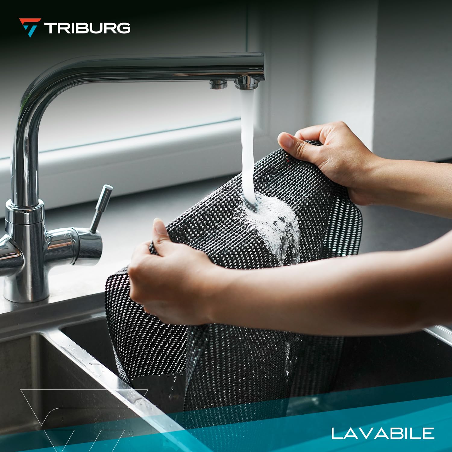 TRIBURG Tappetino universale antiscivolo 120x180 cm Può essere tagliato a misura e lavato - Tappetino per bagagliaio auto | Tappetino antiscivolo per moquette | Tappetino per cassetto