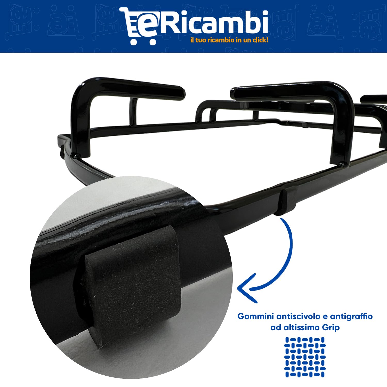 eRicambi®, Kit Sostituzione Franke Trend Set Completo, 3 Griglie + 5 Fornelli Cucina, Completi di Piattelli e Bruciatori. Dimensioni Griglia DX/SX 422x212 (mm) Griglia Centrale 390x230 (mm)
