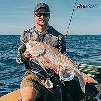 Vista 6 de Plataformas de bucle cuentagotas preatadas de 80 libras. Carrete de línea de pesca. Bucles de 18 pulgadas de distancia con tamaño de bucle de 5.5