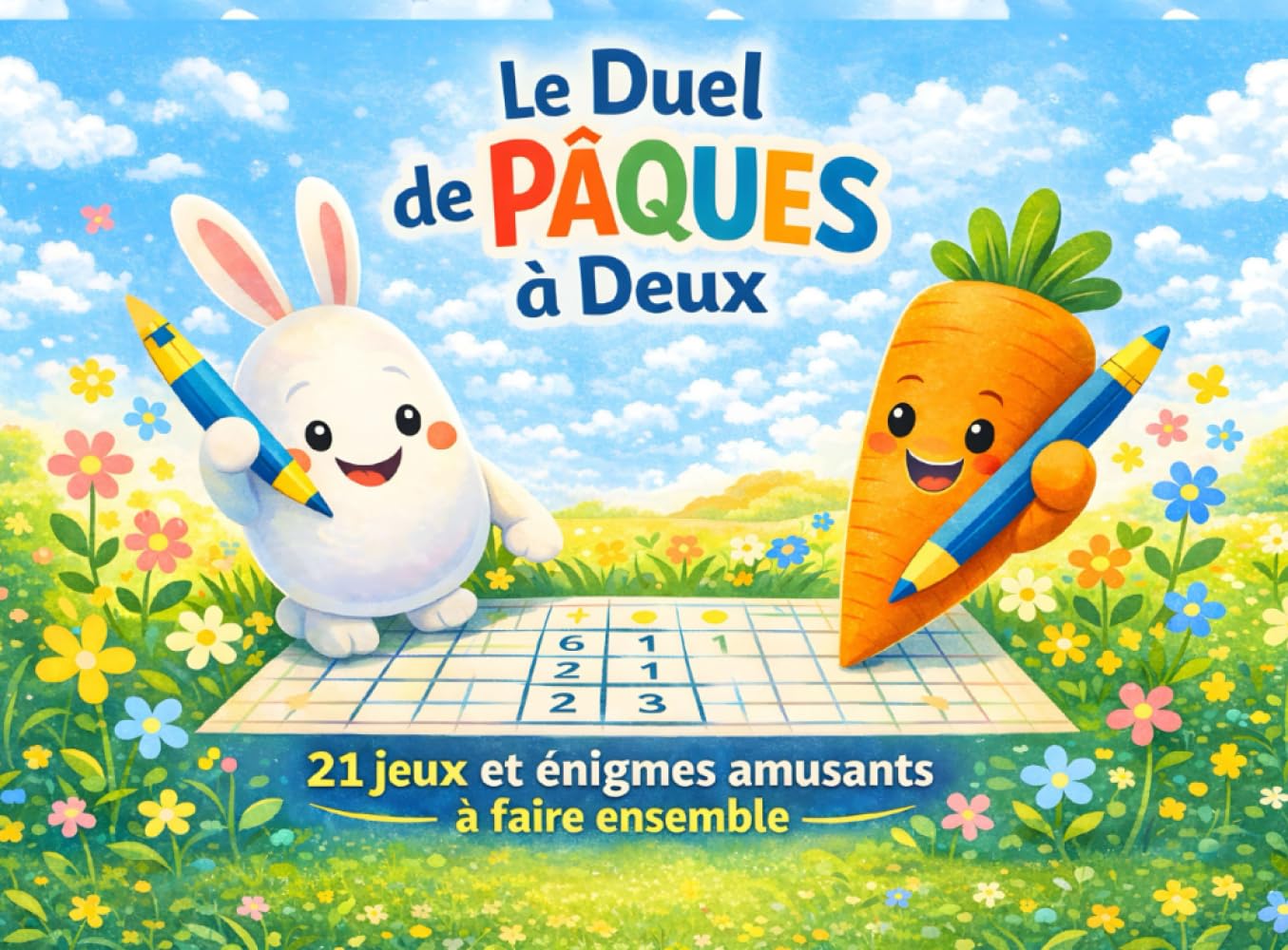 Le Duel de Pâques à Deux: 21 jeux & énigmes amusants à faire ensemble