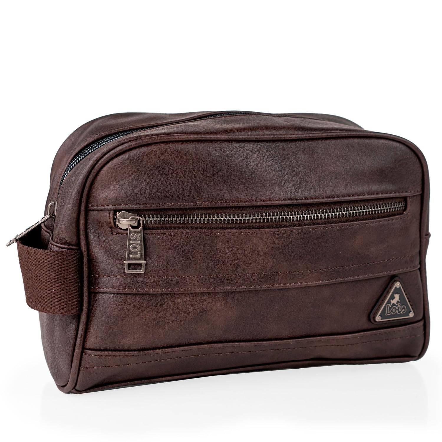 Lois Neceser Hombre Pequeño. Bolsa de Aseo. Neceser Hombre Viaje. Neceser Mujer Viaje. Neceser Viaje Hombre. Neceser de Viaje Pequeño., Marron