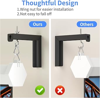 XINLEI Univeral Projector Screen Wall Mount & Projector Ceiling Mount Black Bundle