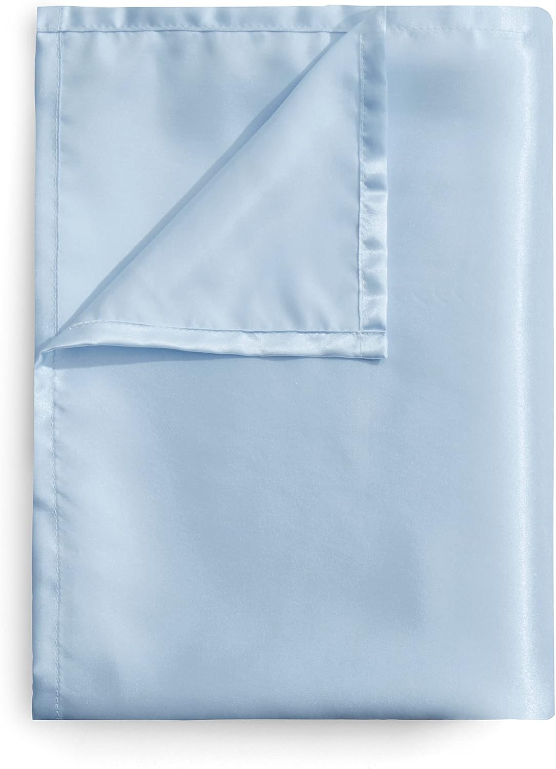 Navy Blue Flat Sheet 1 Single Piece Satin Alaskan King 132x120 Flat Sheets Only Hotel Quality Top Sheet for Bed