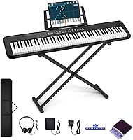 Veitob 88-Key Semi-Weighted Digital Piano with Bluetooth, MIDI, Stand, Pedal - Ideal for Beginners & Pros at Home or Stage