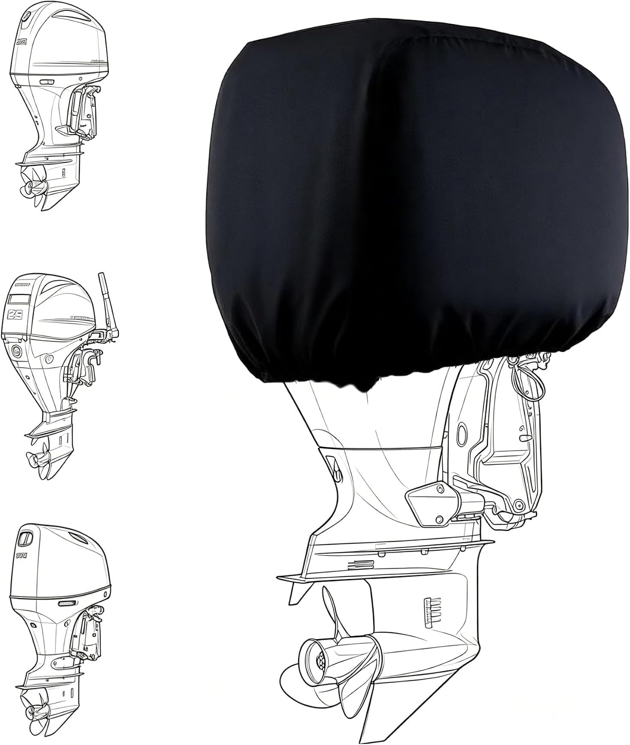 Outboard Motor Cover for Mercury Yamaha Honda 100-150 HP Engine Protector