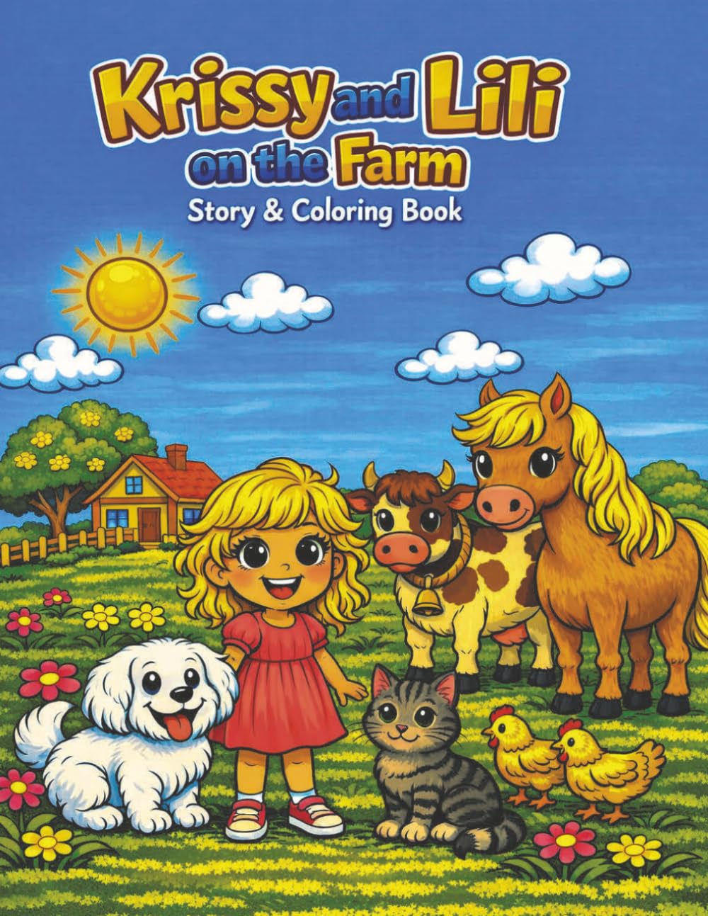 Krissy and Lili on the Farm: A Countryside Storybook with Coloring Pages, Puzzles and a Diploma — Ages 4–8