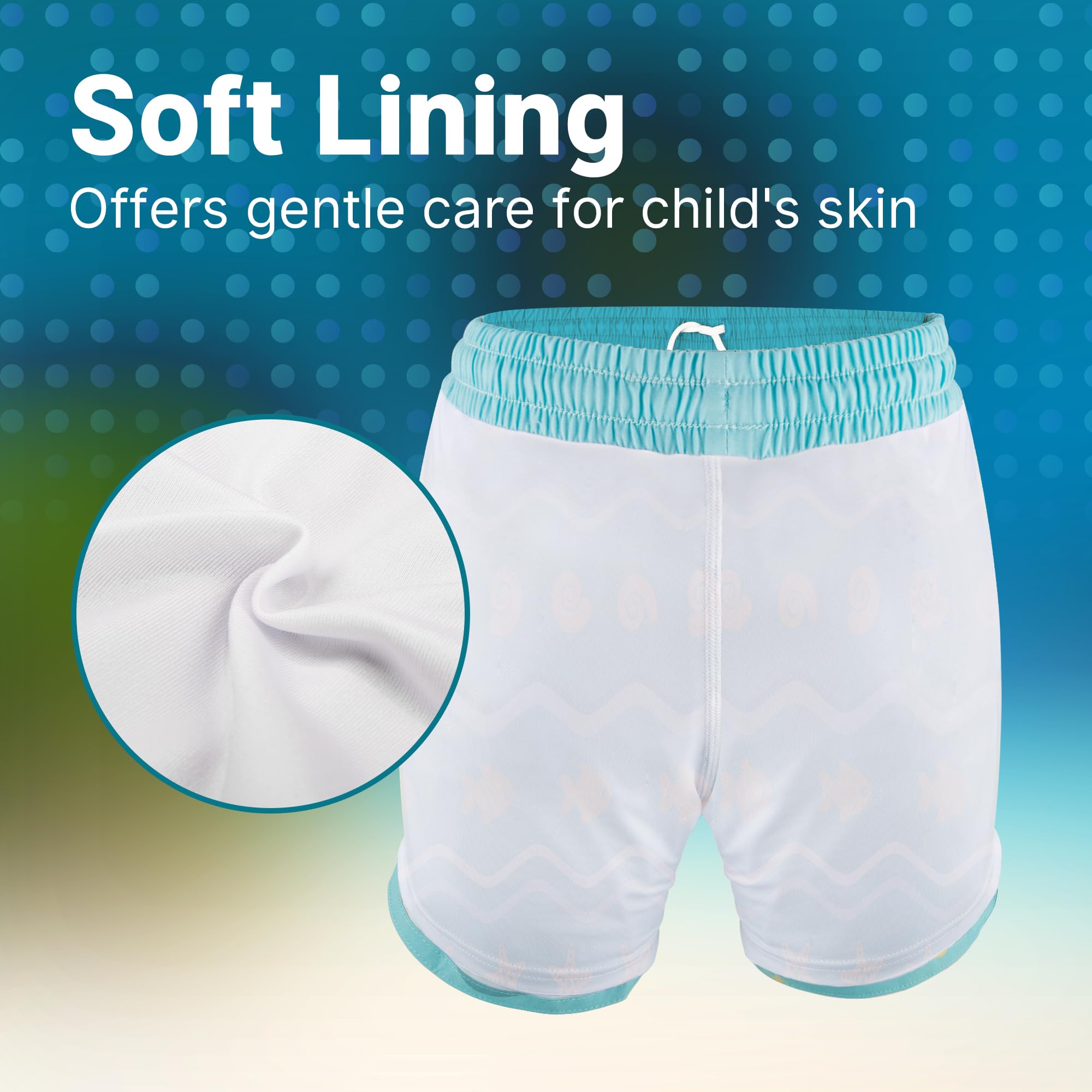 BIG ELEPHANT Lot de 2 Shorts de Bain Garçon avec Doublure Compressive, Protection UV UPF 50+, Maillot de Bain Séchage Rapide