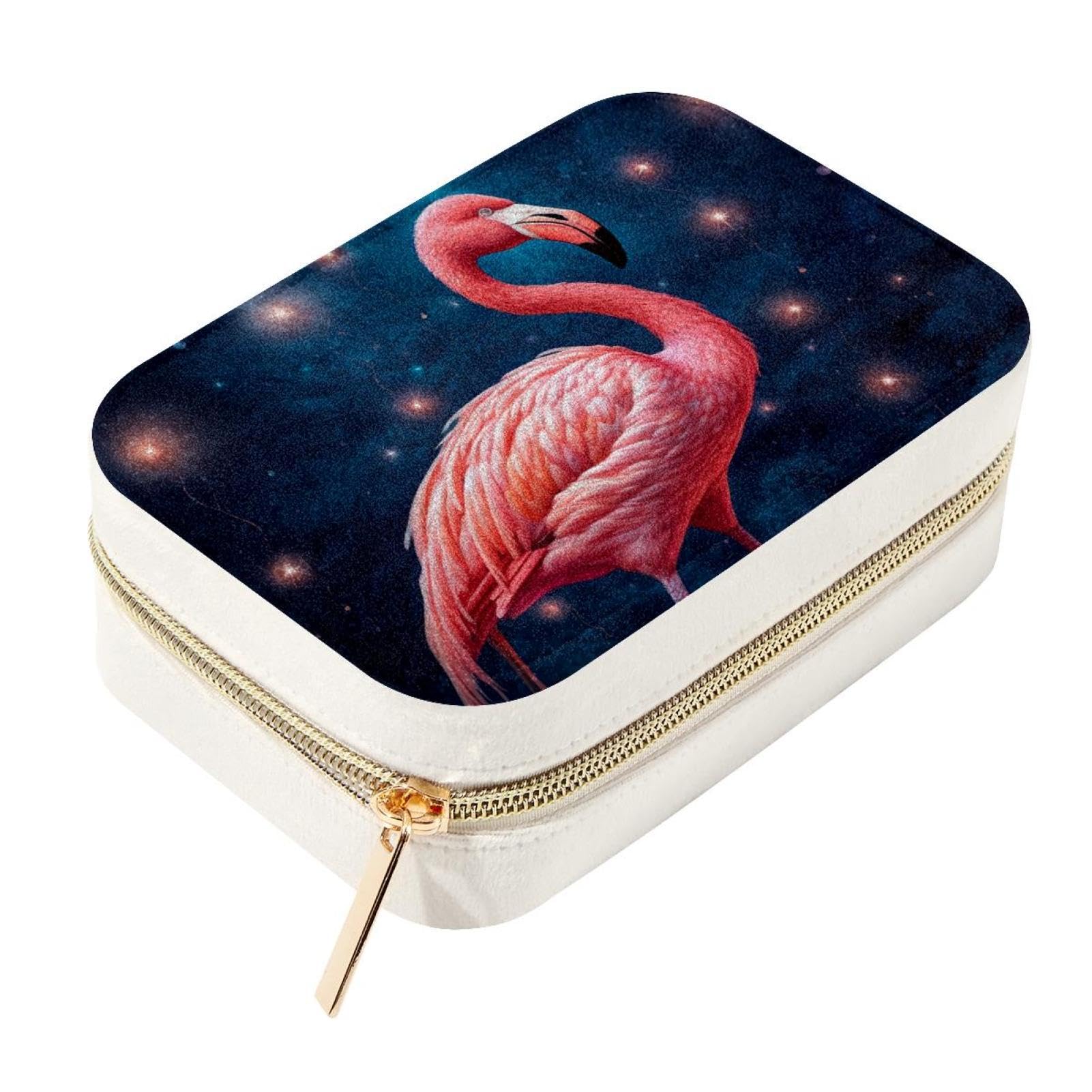 Estuche portátil para joyas con cremallera de metal y compartimentos acolchados de terciopelo