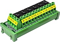 Vista 10 de Módulo de tira de distribución de energía de CC del interruptor basculante de 6 canales de montaje de tornillo