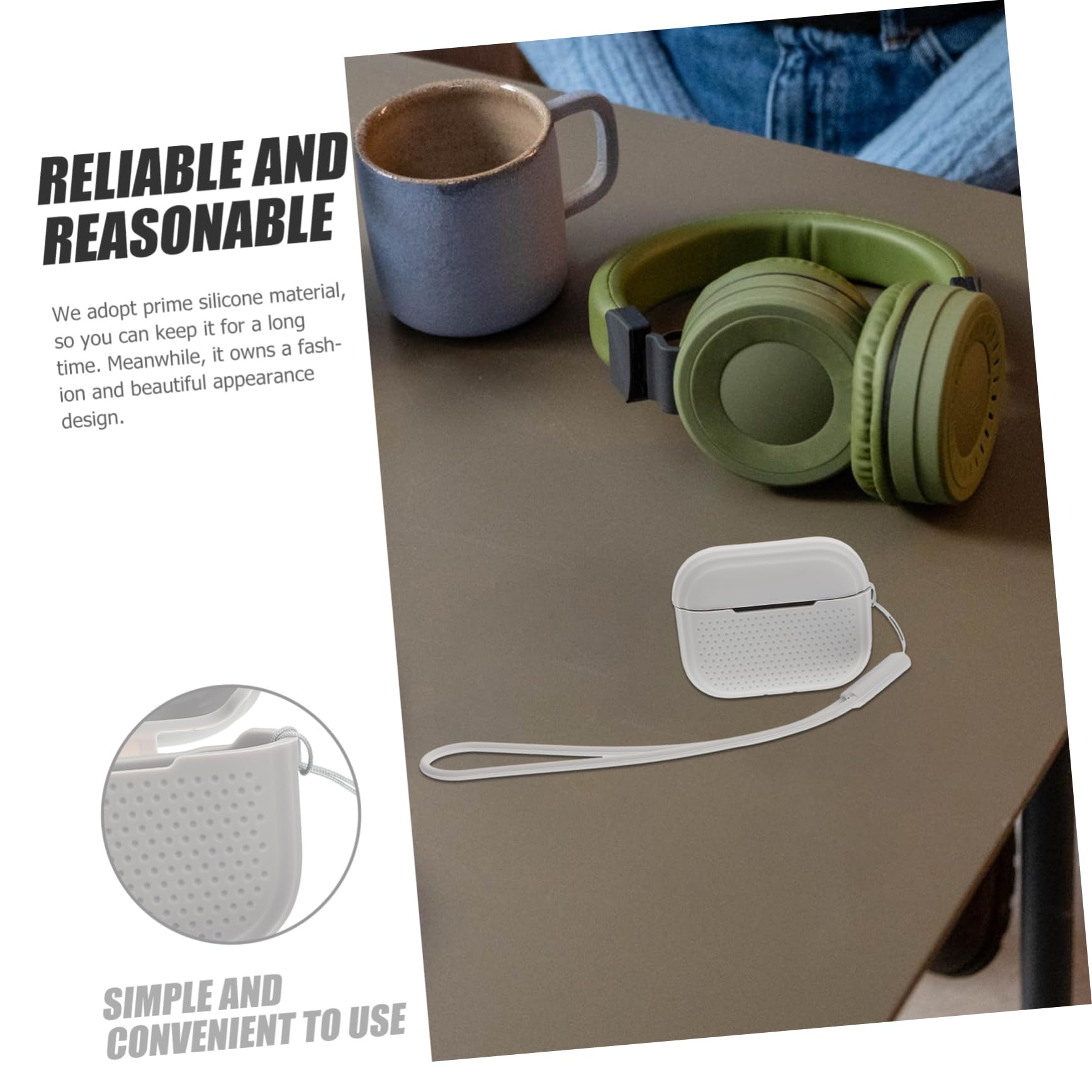 jojofuny 5piezas Funda Protectora para Auriculares Inalámbricos Estuche Compacto y Ligero Compatible con Pro Diseño Moderno y Versátil para Uso Diario y