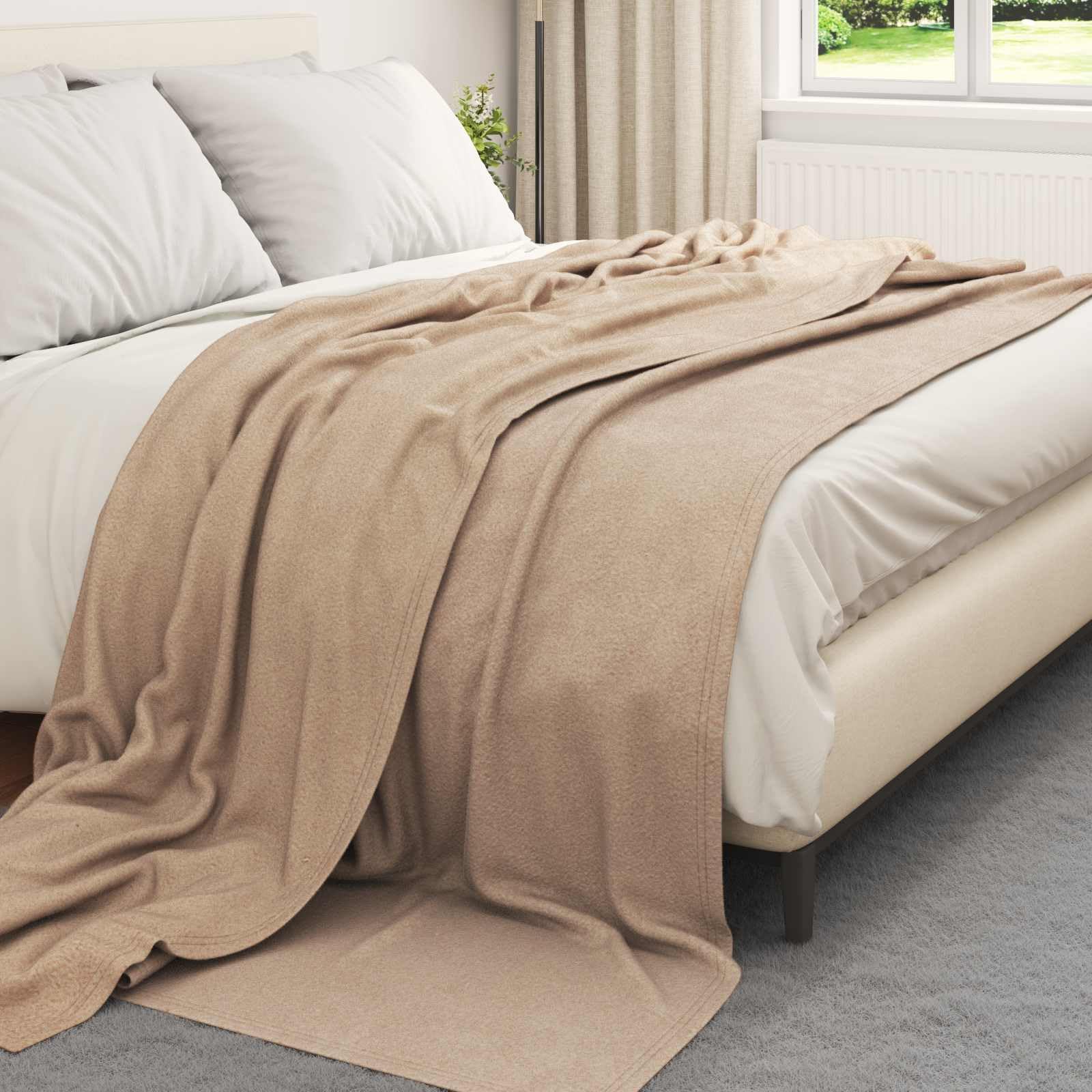 Manta Camel 240 x 220 cm Lana