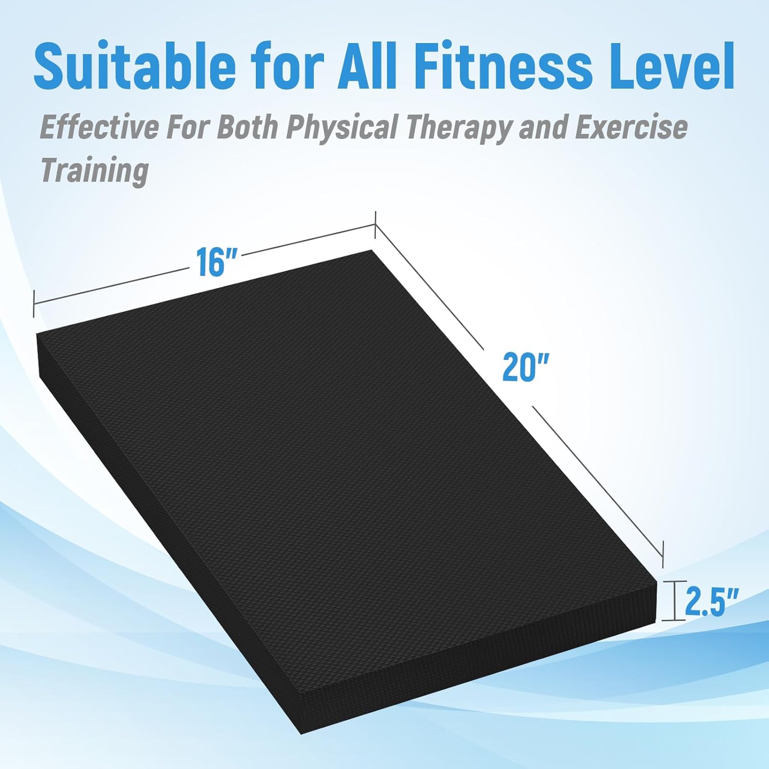 High-Density Balance Pad for Exercise,Non-Slip Foam Mat for Pilates, Fitness,Yoga, Core Training Physical Therapy, Knee Pad for Floor