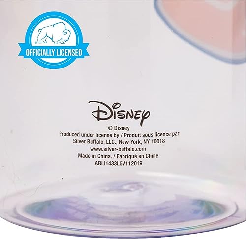 Miniatura 7 de Silver Buffalo Lilo and Stitch - Botella de agua de plástico con boquilla giratoria de té de burbujas con calcomanías holográficas You Stick