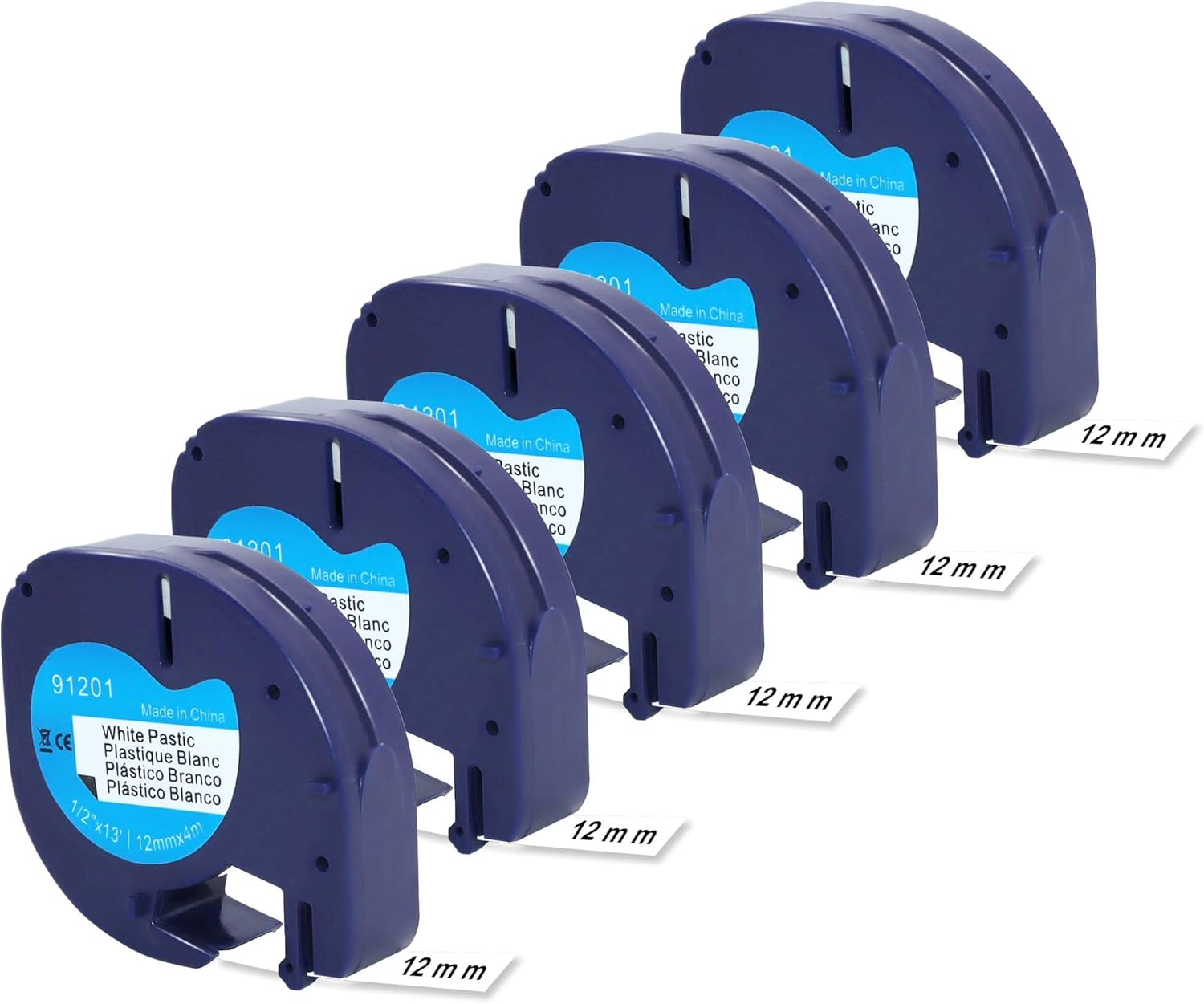 Molabel 5pack Compatible Letratag Label Tape Replacement for Dymo ...