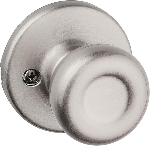 Miniatura 22 de Kwikset Tylo Pomo de puerta sin giro, manija de un solo lado para armarios, puertas dobles francesas y despensa, pomo interior de presión/tracción