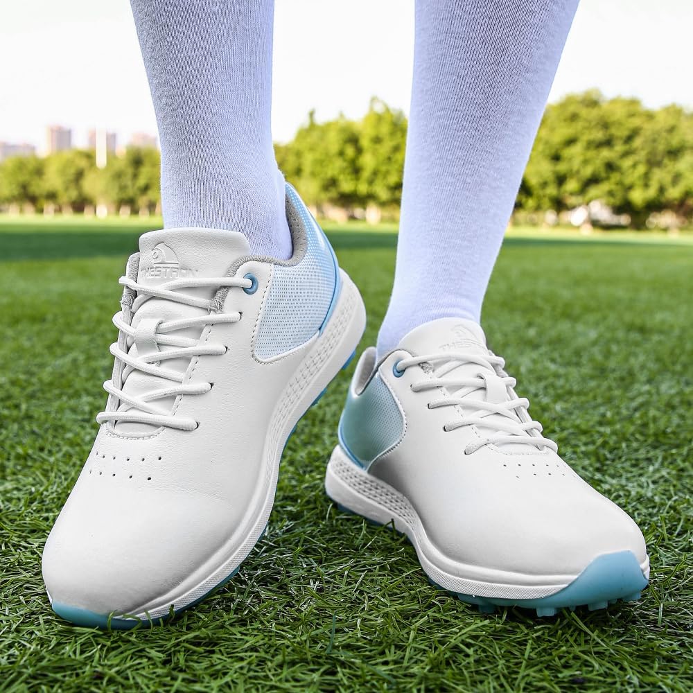 THESTRON Women's Golf Shoes Ladies Golf Sports Sneakers Spikes Women Golf Wears Spikeless Girls Golf Walking Sneakers - Image 7