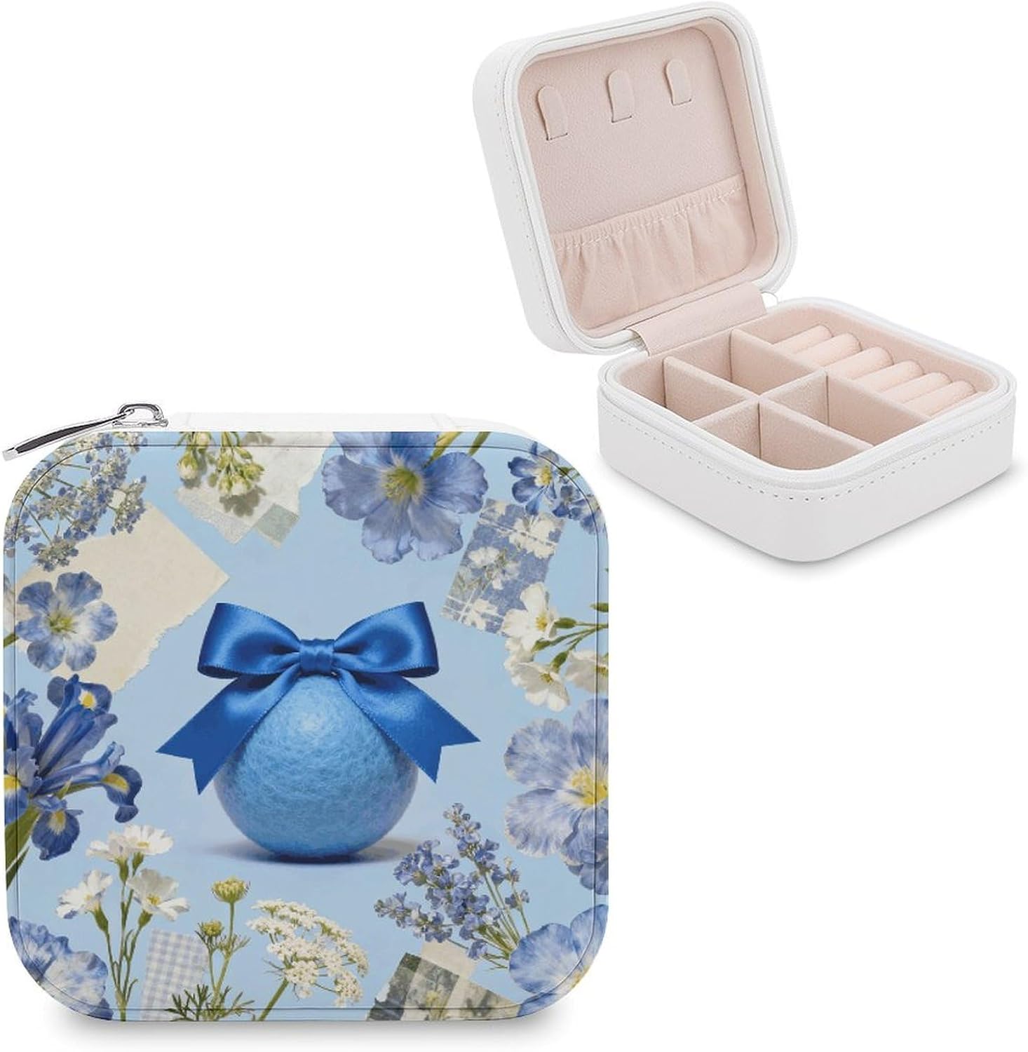 Cute PU Leather Travel Jewelry Case Storage Ideal Gift for Women