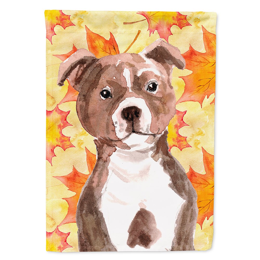 Staffie Bull Terrier grand drapeau de maison Caroline's Treasures BB9532CHF multicolore