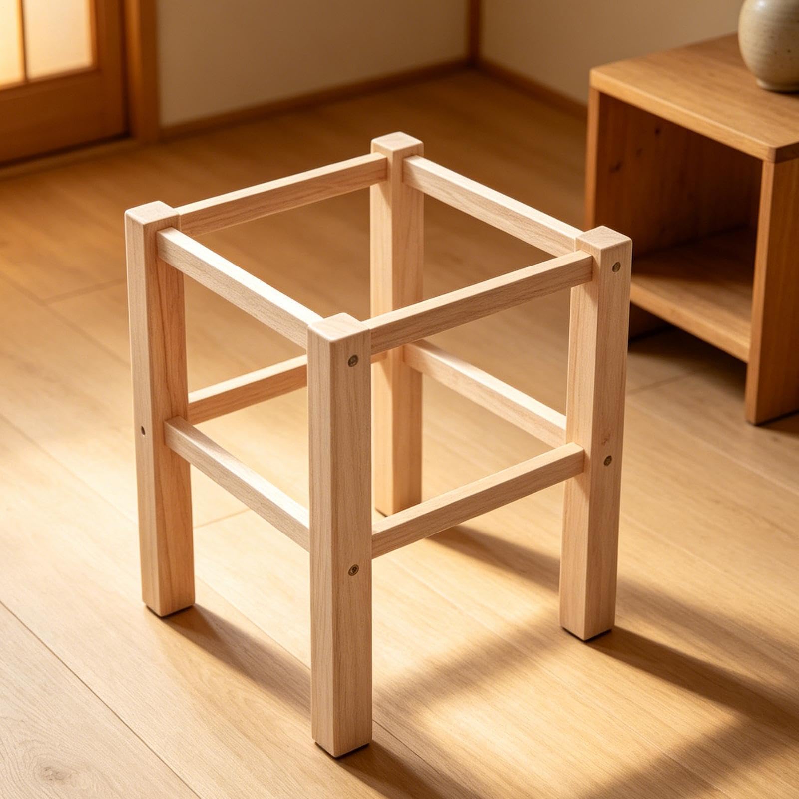 Kit Per Sgabello Fai Da Te Adatto A Principianti Multifunzionale Educativo | Fatto A Mano Per La Tessitura Ingresso Comodino Porta Corsi D'Arte Laboratori Studio