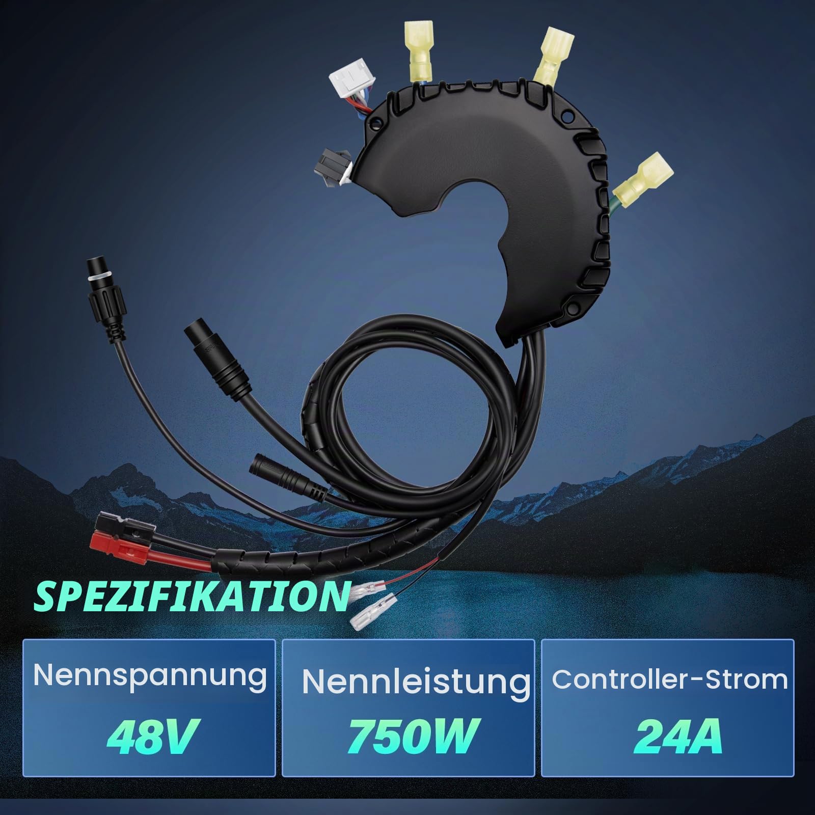 BAFANG E-Bike Controller 48V 75OW für BBS02B Mittelmotor, UART Version